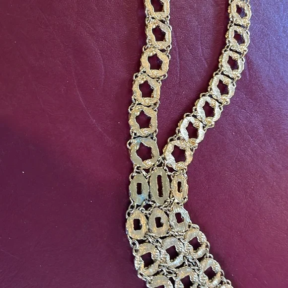 Vintage Monet Necktie Necklace